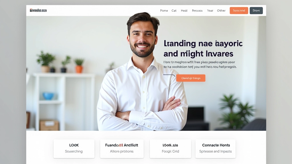 SaaS landing page redesign showing layout analysis