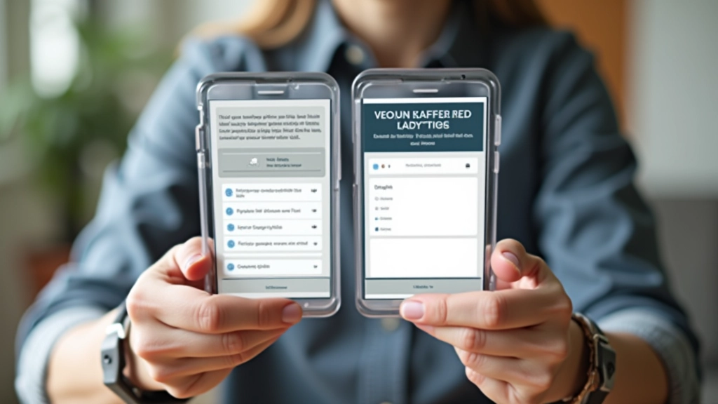 Mobile responsive landing page design showing breakpoints