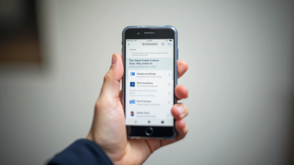 Person holding smartphone showing responsive mobile-first website design with clean layout and readable text